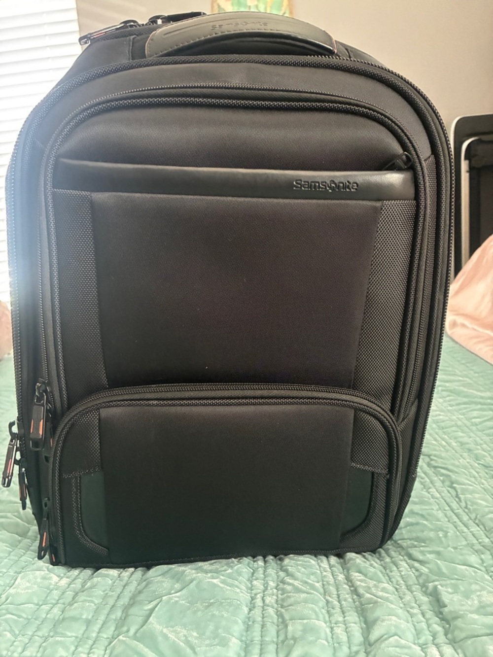 Samsonite Black Laptop Backpack with Front Organizer